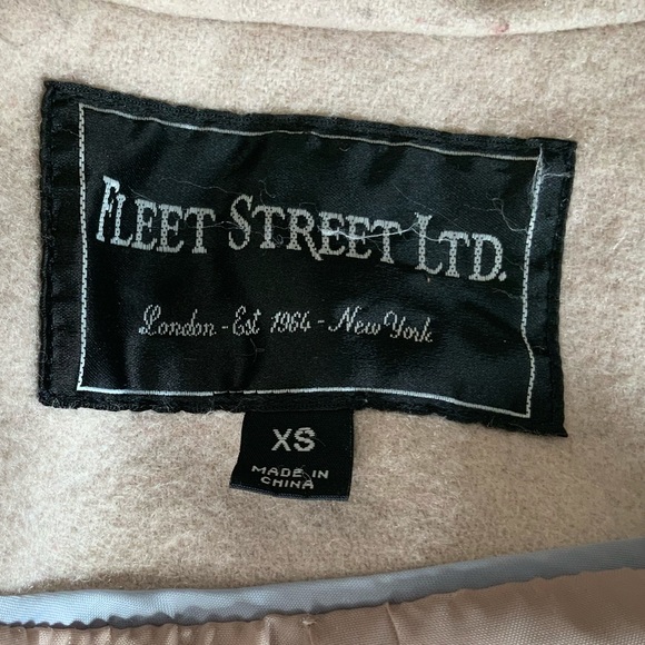 Glamorous fitted wool coat fur collar - Picture 5 of 7